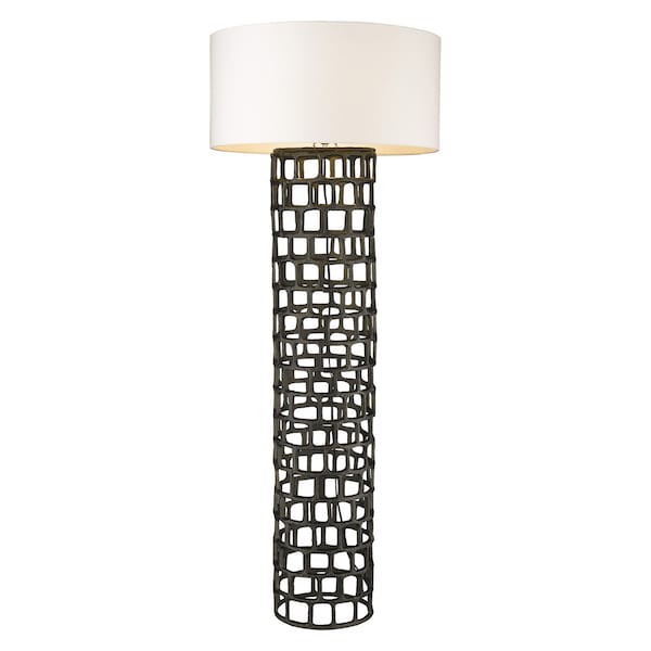 Vallin 1-Light Black Gold Floor Lamp